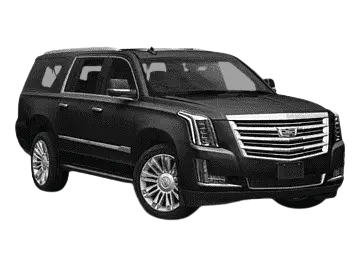 Black Cadillac Escalade luxury SUV used for private airport transportation in South Florida